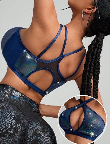 Bustiera SHEIN, albastru