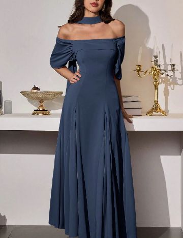 Rochie lunga SHEIN, albastru