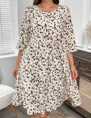 Rochie medie Emery Rose Curve, mix culori