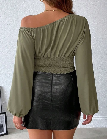 Bluza SHEIN CURVE, verde