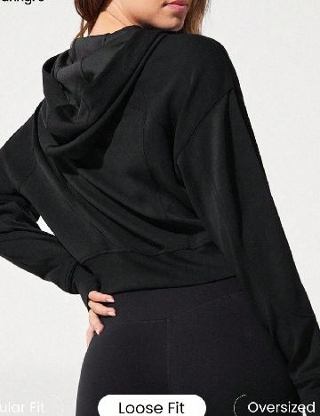 Hanorac GLOWMODE, negru