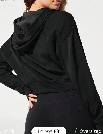 Hanorac GLOWMODE, negru