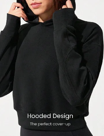 Hanorac GLOWMODE, negru