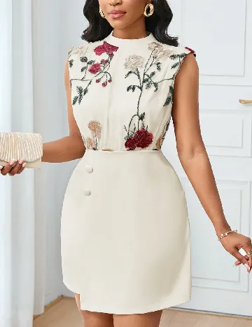 Rochie scurta SHEIN, alb