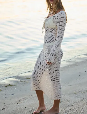 Rochie de plaja Aralina, crem