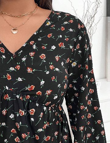 Rochie scurta Emery Rose Curve, negru