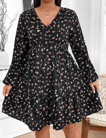Rochie scurta Emery Rose Curve, negru