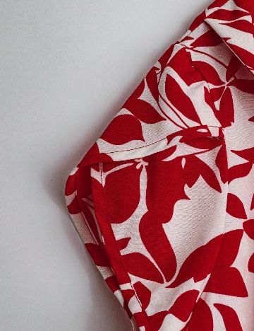 Bluza SHEIN CURVE, rosu/alb