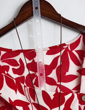 Bluza SHEIN CURVE, rosu/alb