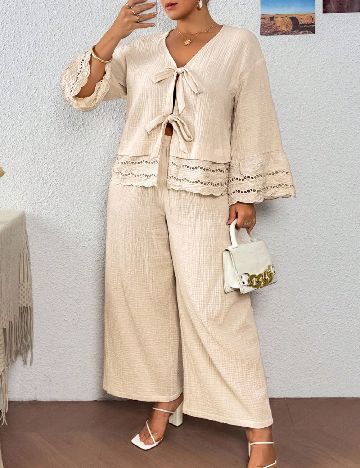 Compleu SHEIN CURVE, crem