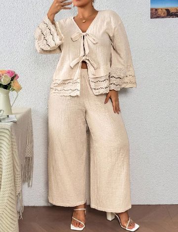 Compleu SHEIN CURVE, crem