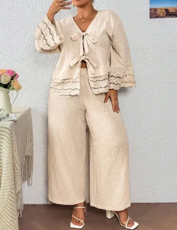 Compleu SHEIN CURVE, crem