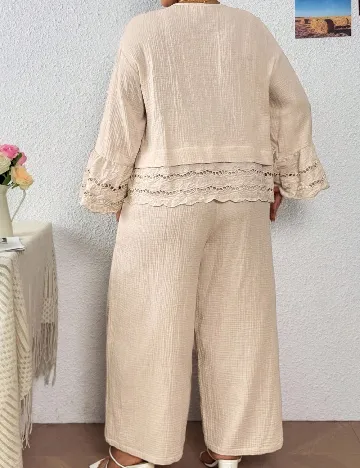 Compleu SHEIN CURVE, crem