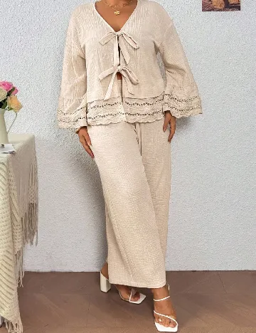 Compleu SHEIN CURVE, crem