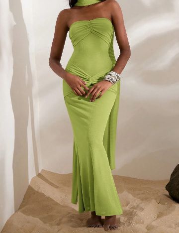 Rochie lunga SHEIN, verde