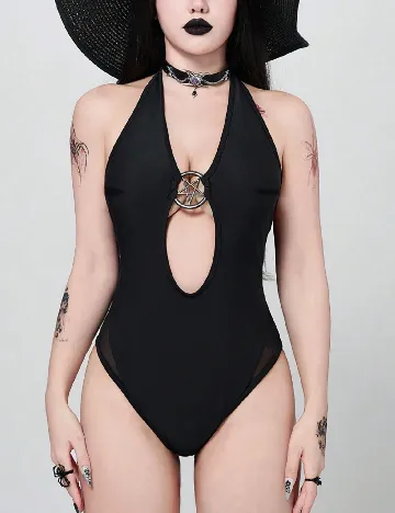 Costum de baie Romwe, negru