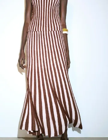 Fusta Zara, roz/maro