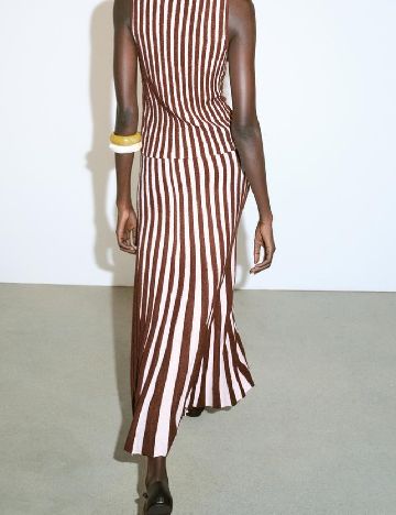 Fusta Zara, roz/maro