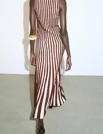 Fusta Zara, roz/maro