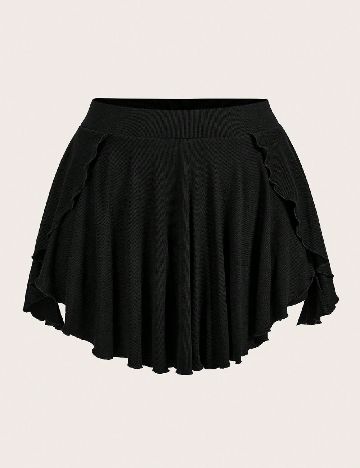 Fusta pantalon SHEIN CURVE, negru