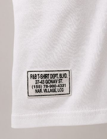 Tricou Pull&Bear, alb