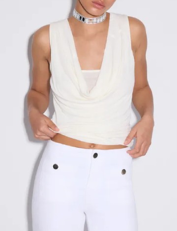 Top Stradivarius, ecru