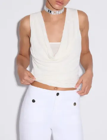 Top Stradivarius, ecru