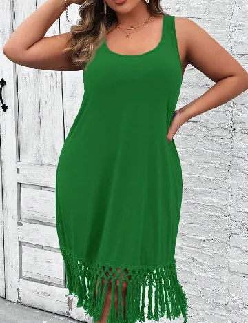 Rochie scurta SHEIN CURVE, verde