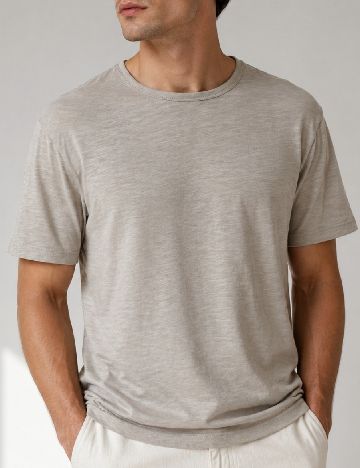 Tricou Pull&Bear, gri