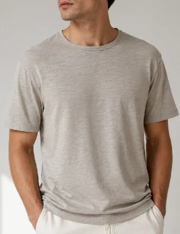 Tricou Pull&Bear, gri