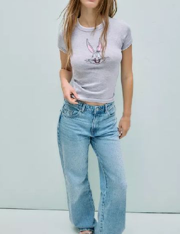 Tricou Stradivarius, gri