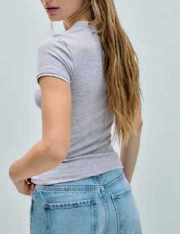 Tricou Stradivarius, gri