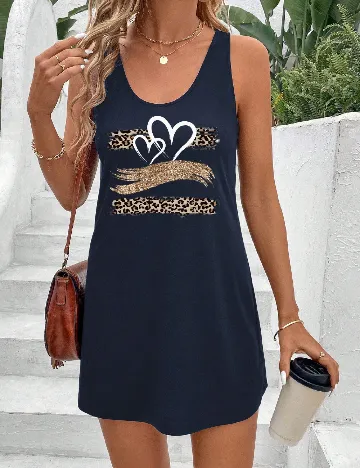 Rochie scurta SHEIN, bleumarin