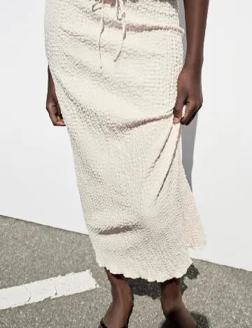 Fusta Zara, ecru