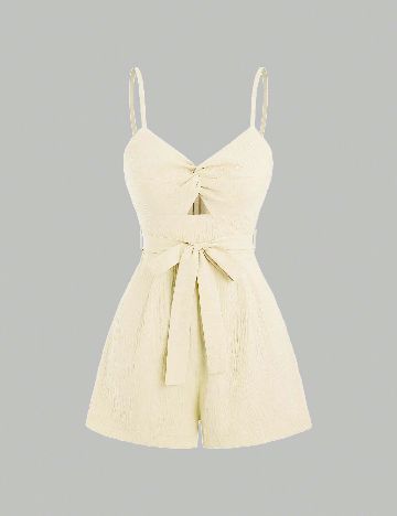 Salopeta SHEIN, ecru