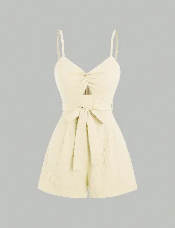 Salopeta SHEIN, ecru