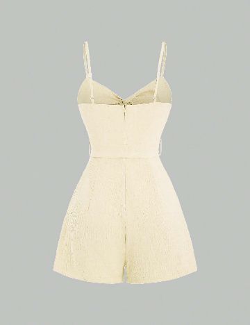 Salopeta SHEIN, ecru