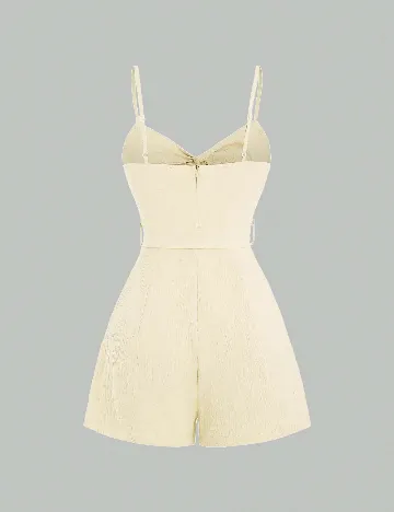 Salopeta SHEIN, ecru