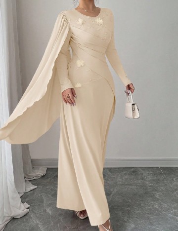 Rochie lunga SHEIN, crem