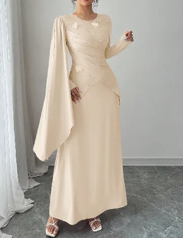 Rochie lunga SHEIN, crem