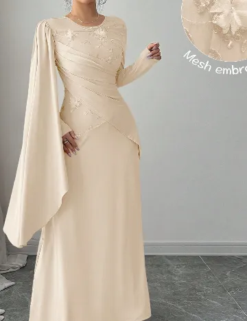 Rochie lunga SHEIN, crem