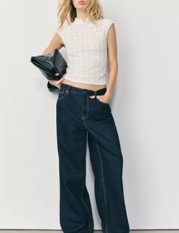 Top Stradivarius, alb