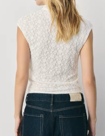 Top Stradivarius, alb