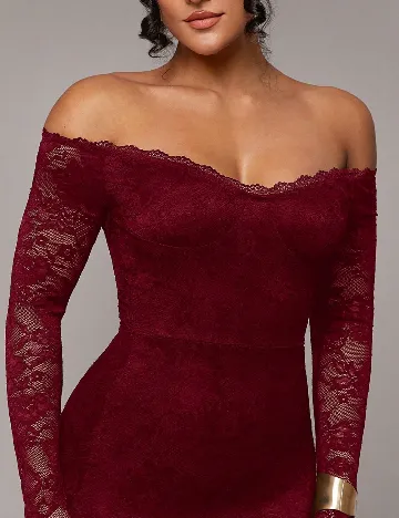 Rochie medie Silquee, rosu