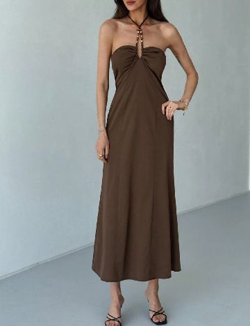 Rochie medie SHEIN, maro