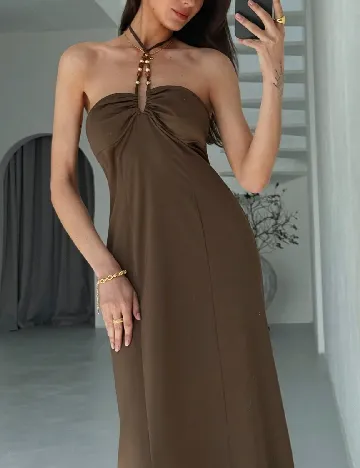 Rochie medie SHEIN, maro