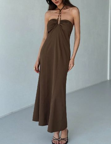 Rochie medie SHEIN, maro