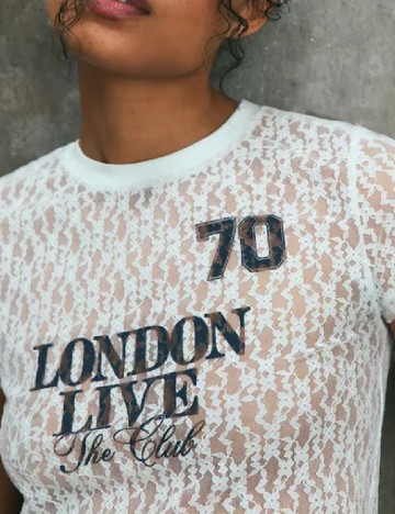 Tricou Stradivarius, alb