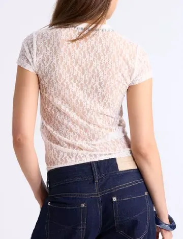 Tricou Stradivarius, alb