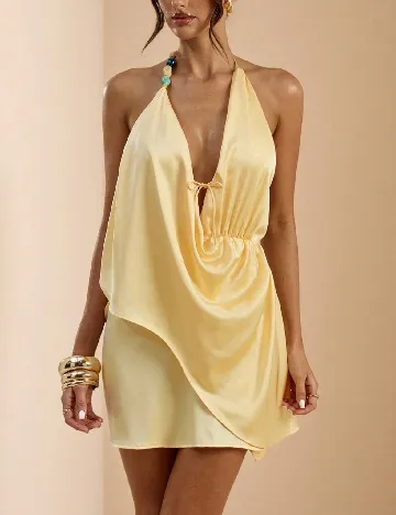 Rochie scurta SHEIN, galben